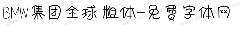 BMW集团全球 粗体字体转换